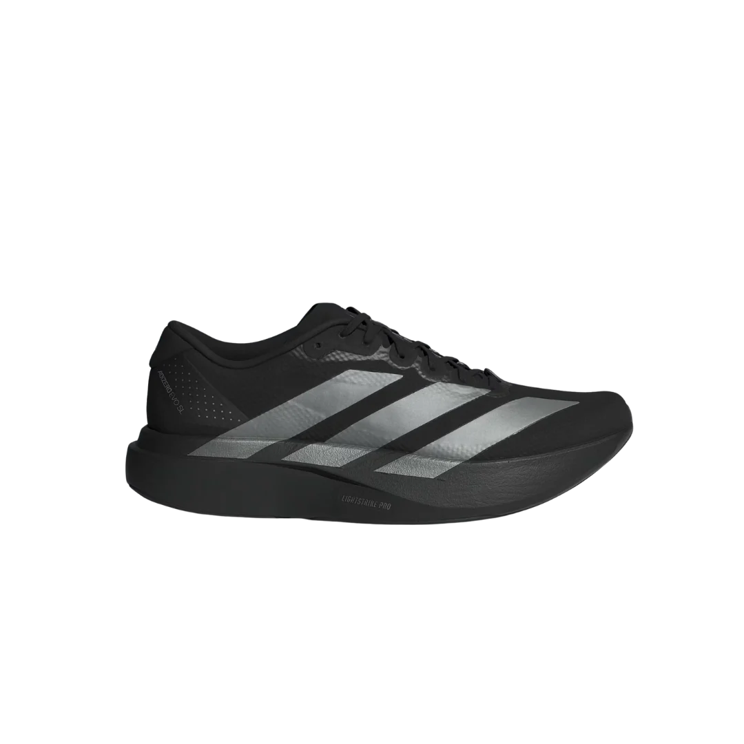 Adidas Adizero EVO SL Woven Shoes - Core Black / Iron Metallic / Carbon