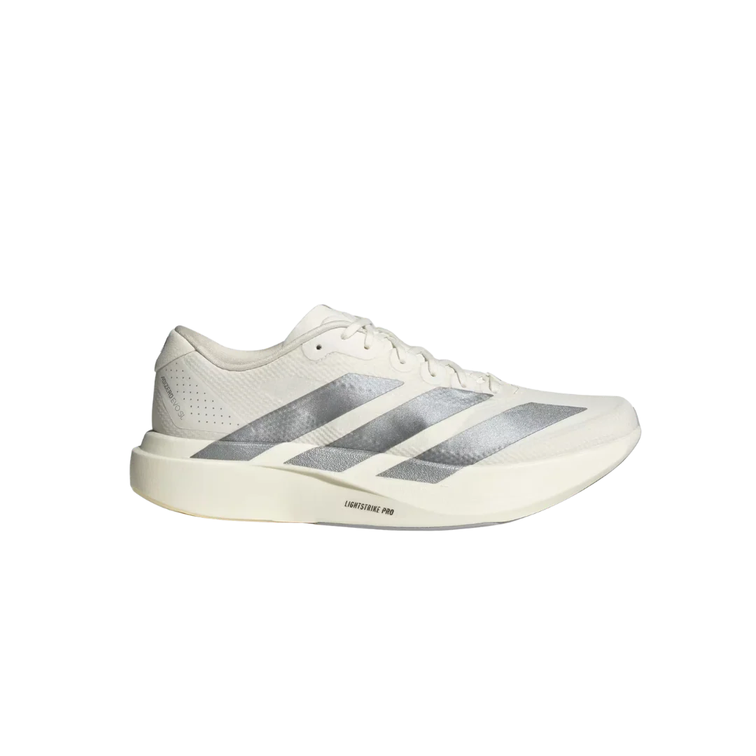 Adidas Adizero EVO SL Woven Shoes - Core White / Halo Silver