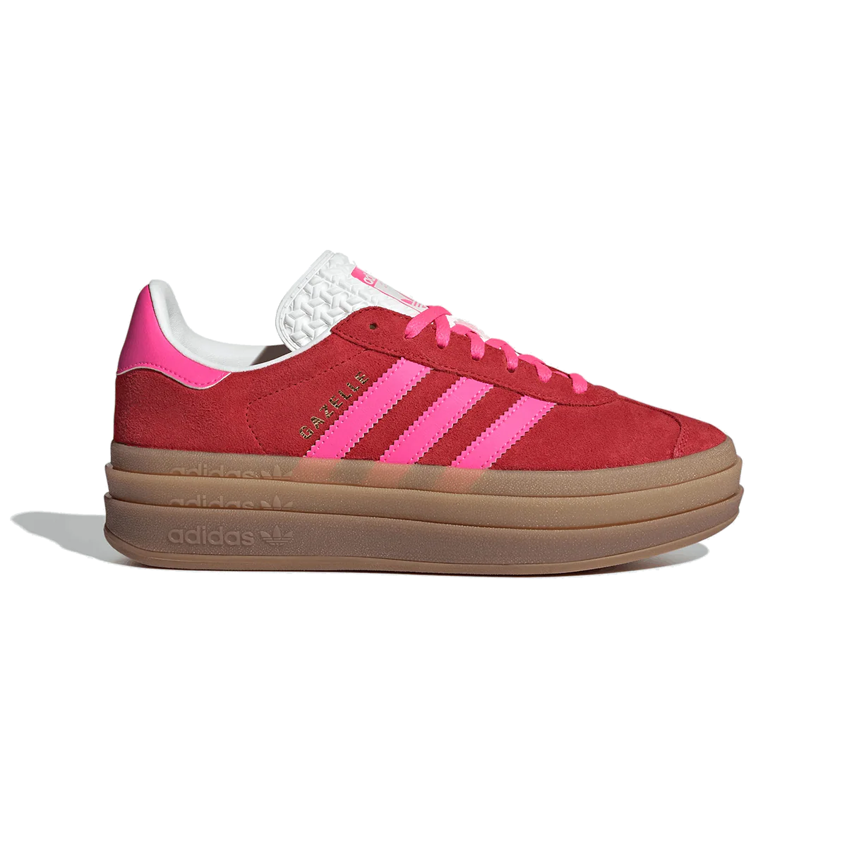 Adidas Gazelle Bold Collegiate Red Lucid Pink