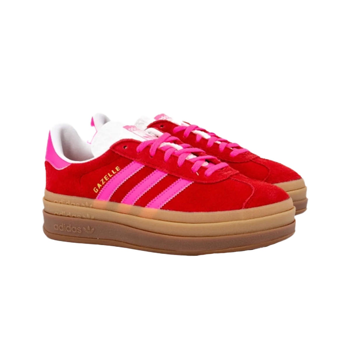 Adidas Gazelle Bold Collegiate Red Lucid Pink - Image 2