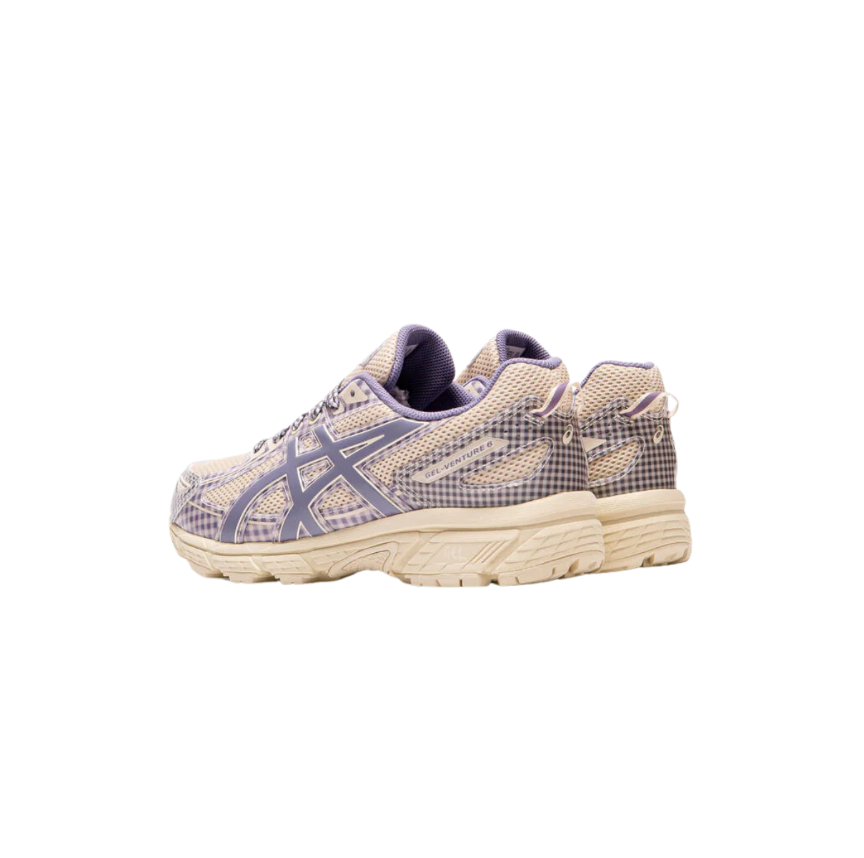 ASICS Gel-Venture 6 Story mfg. Vanilla Violet Quartz Gingham - Image 3