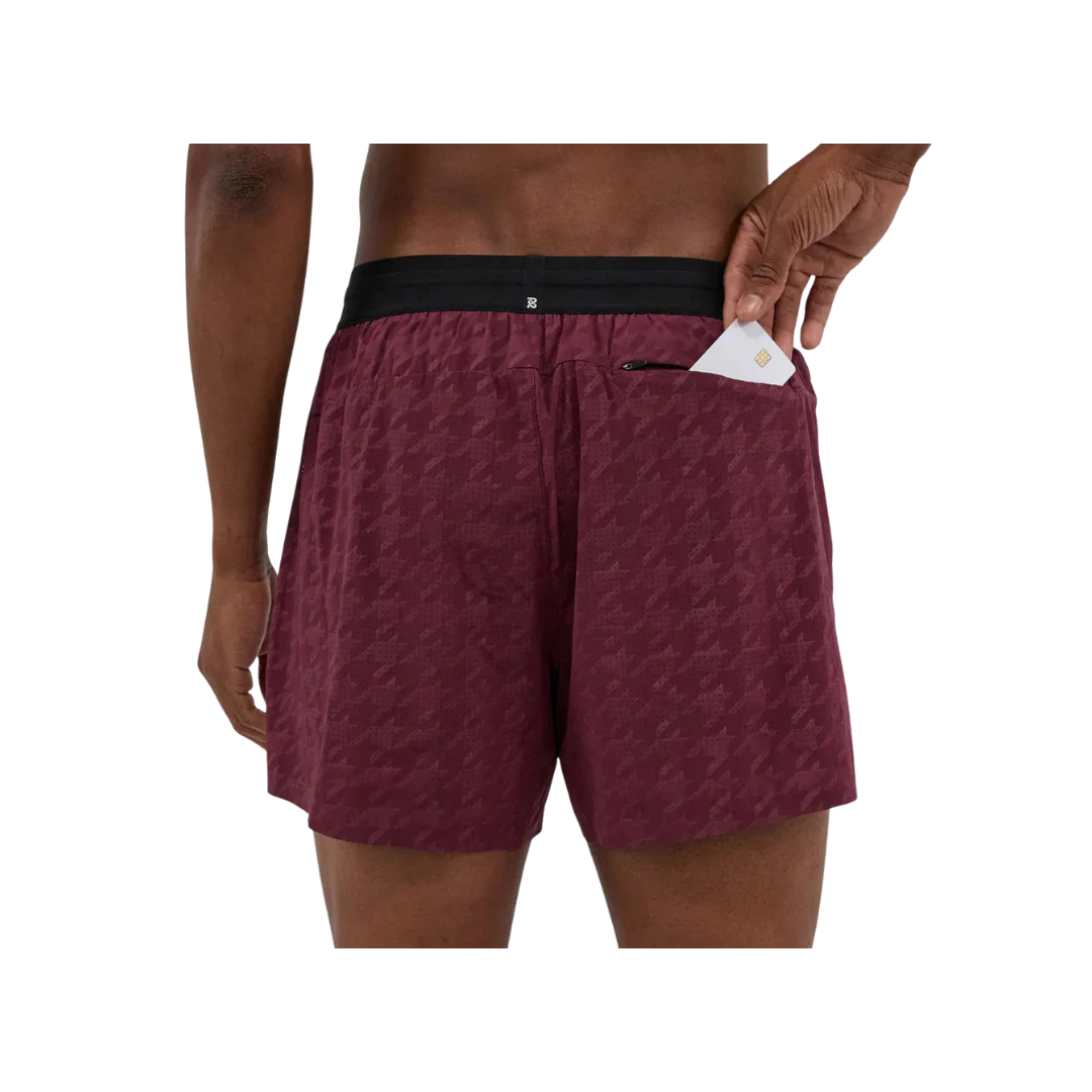 Bandit M Vento Men's 5" Training Short (Heat-Embossed) Fig/Black - Image 3