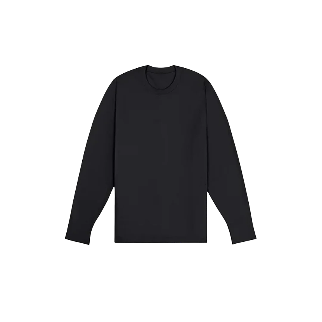 Bandit Seamless Men’s Wool LS Crewneck Top – Black
