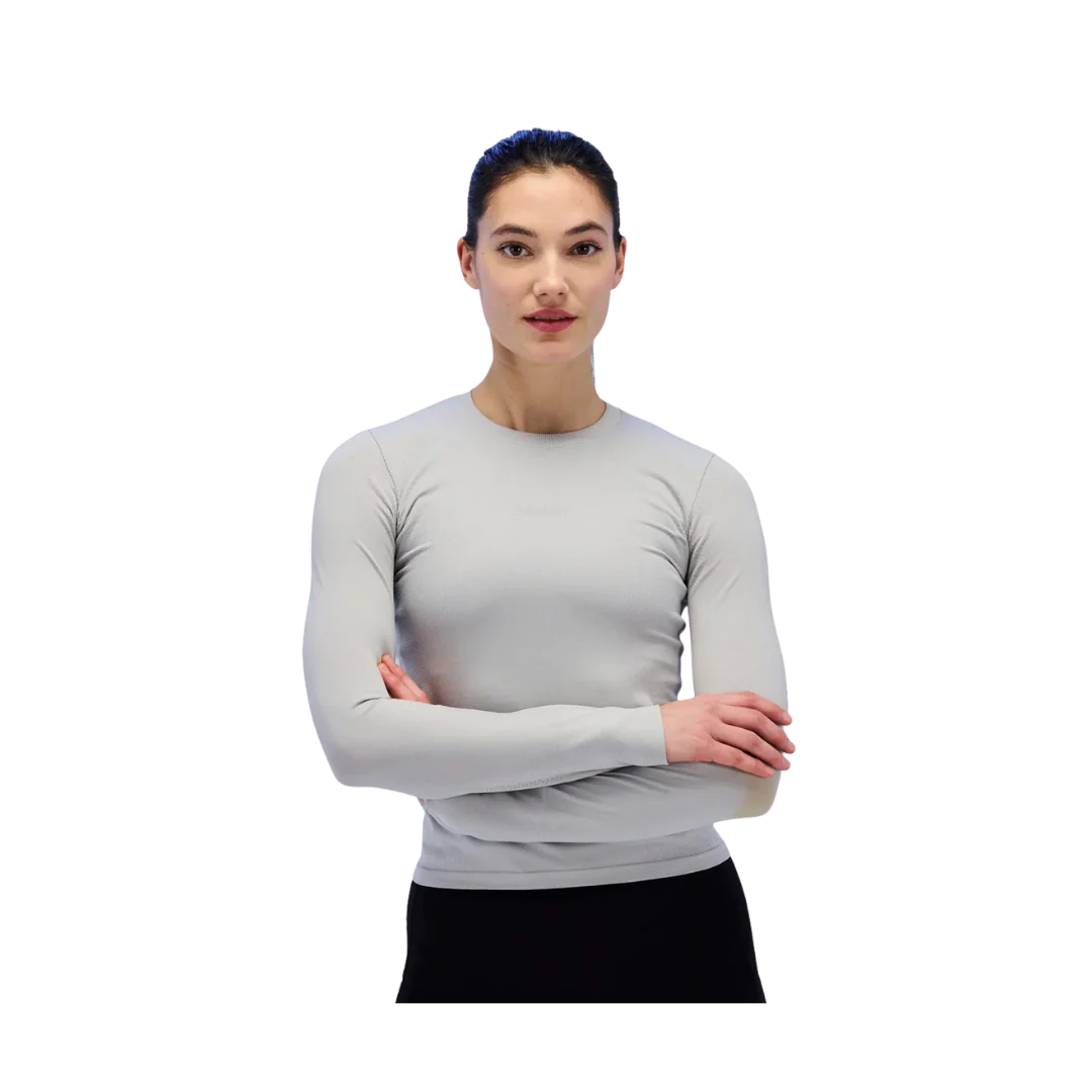 Bandit Seamless Women's LS Crew Neck top Gradient Ash - Image 2