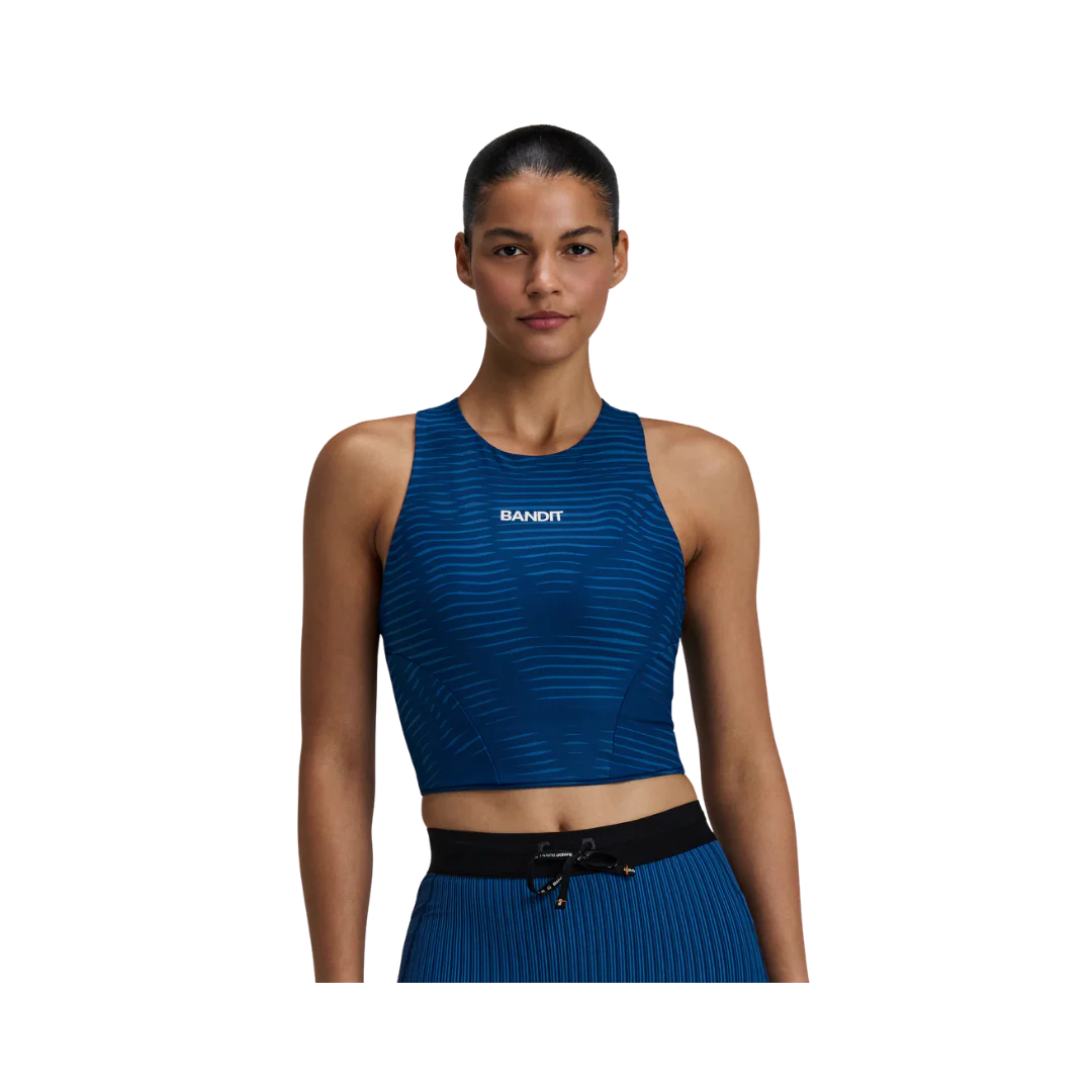 Bandit Stamina Crewneck Race Crop with Contrast Merrow Stitching - Image 5