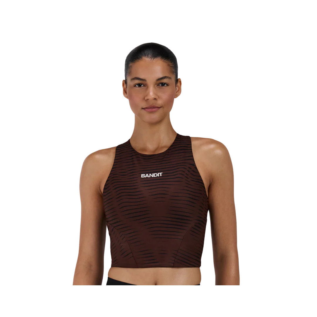 Bandit Stamina Crewneck Race Crop with Contrast Merrow Stitching - Image 8