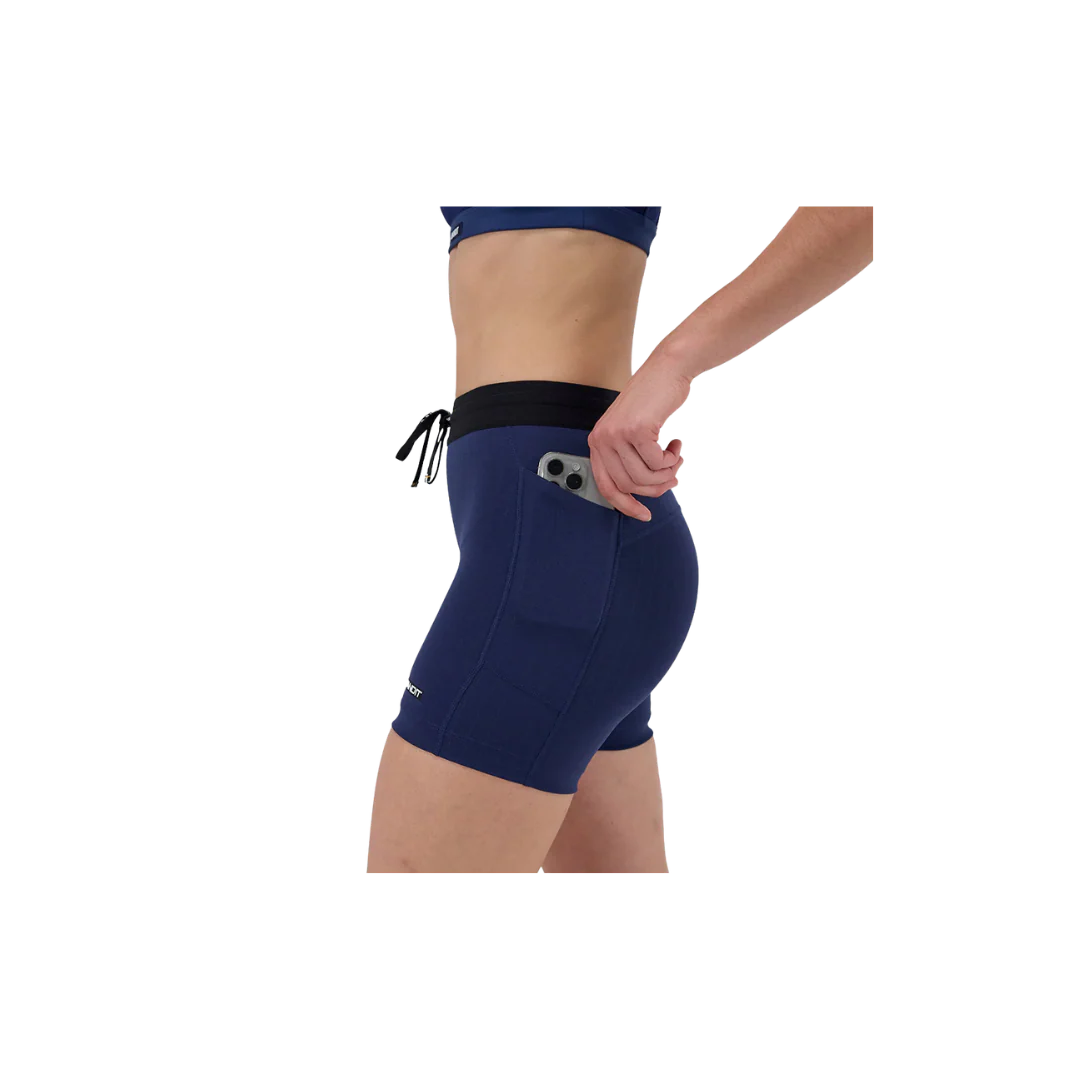 Bandit W Gridlock 5" Compression Short NY Navy - Image 4