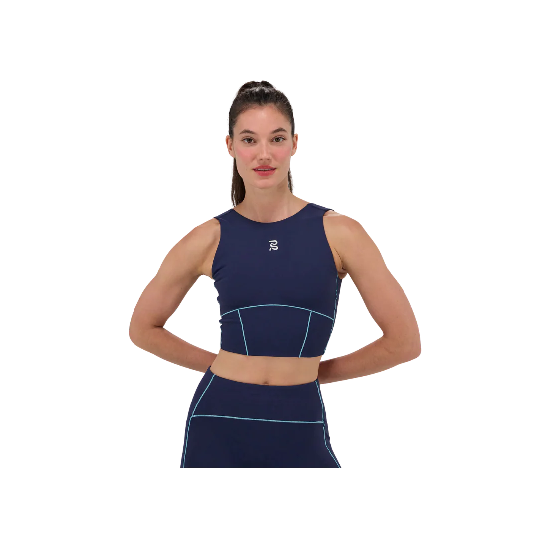 Bandit W Stamina Crop with Merrow Edge Navy / Vintage Blue - Image 2