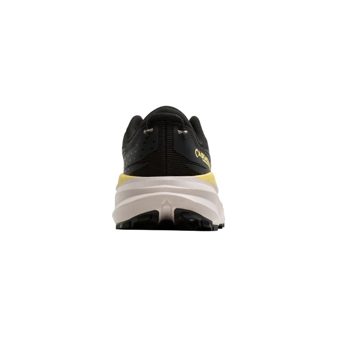 Brooks Men's Cascadia 19 Running Shoes - Black/Yellow/Chateau - Image 3