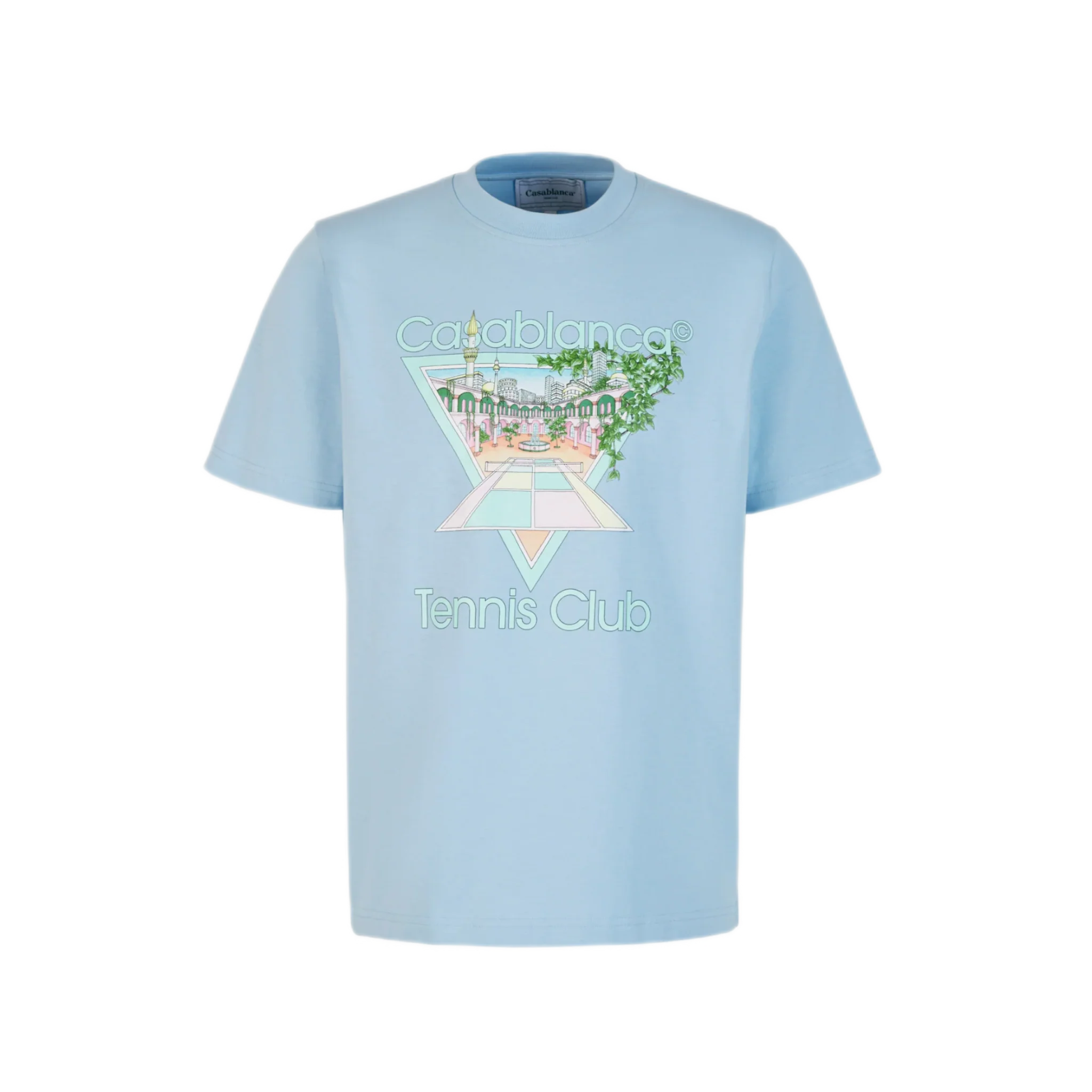 Casablanca Tennis Club T-Shirt White/Blue