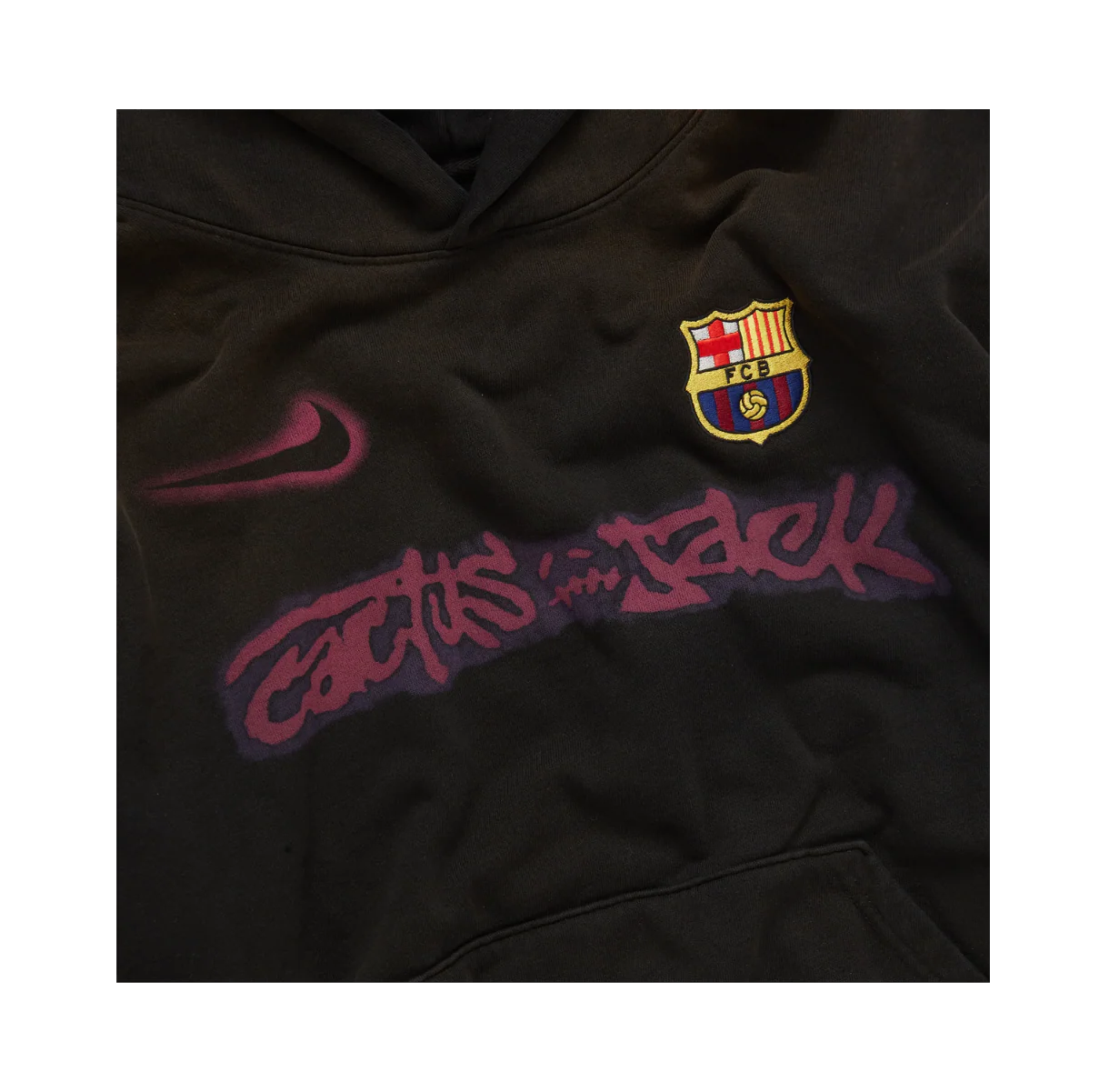 Travis Scott x Nike x FC Barcelona Spray Logo Hoodie - Image 3