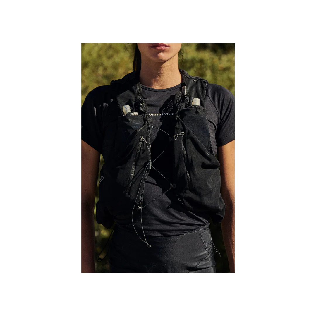 District Vision Lightweight Short Sleeve Fitted Tee - Black - Image 3