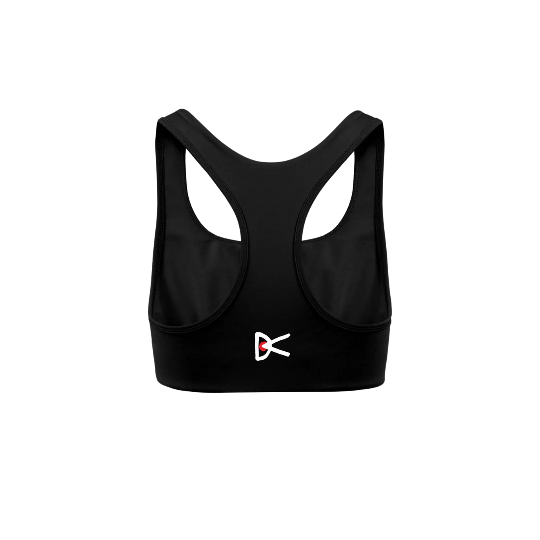 District Vision Twin Layer Medium Support Bra - Black - Image 2