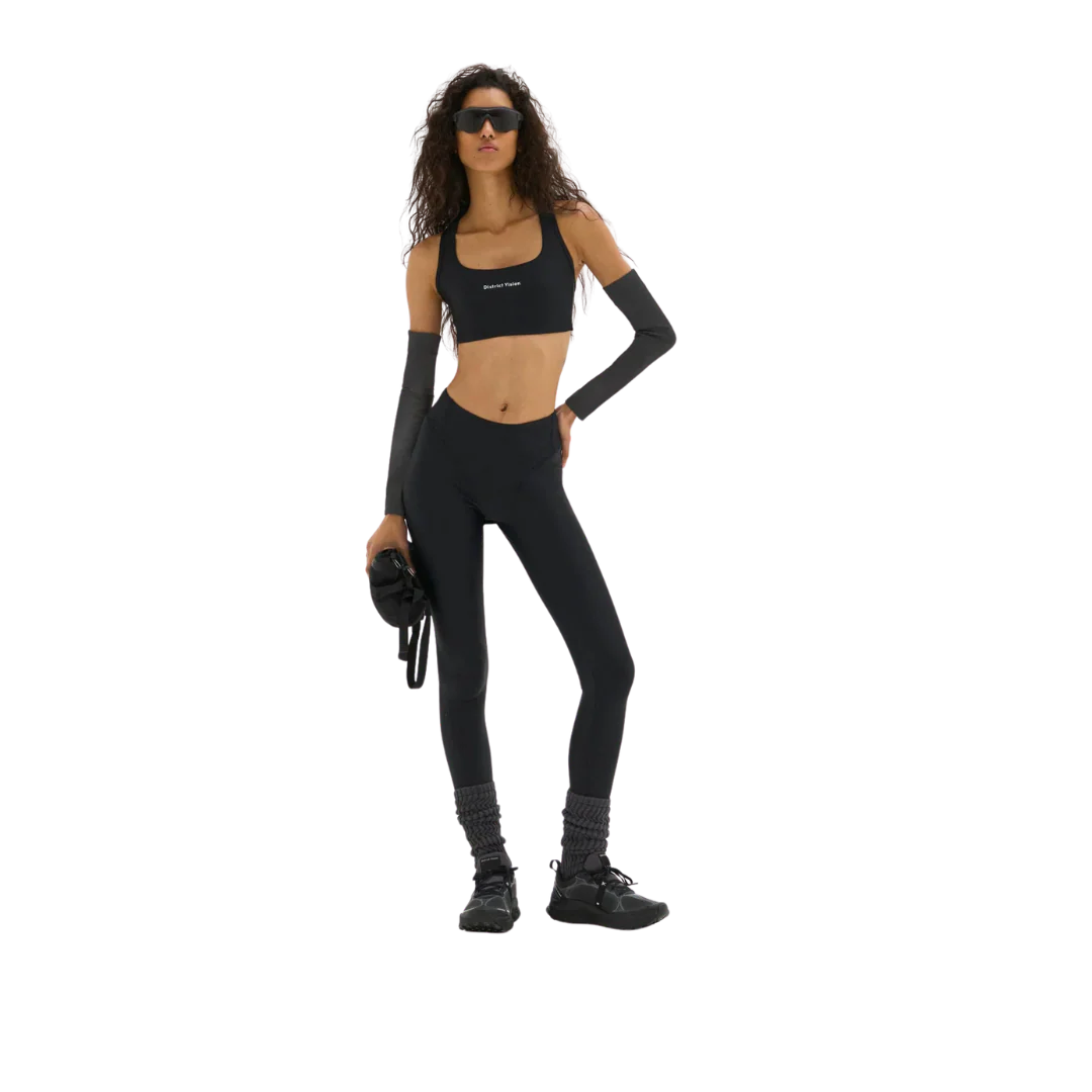 District Vision Twin Layer Medium Support Bra - Black - Image 3