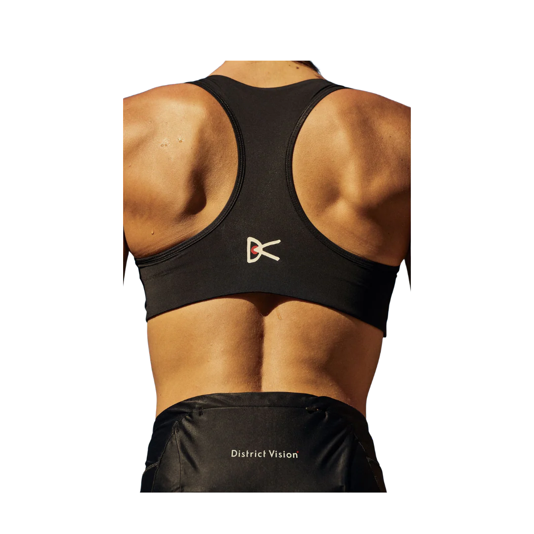District Vision Twin Layer Medium Support Bra - Black - Image 4