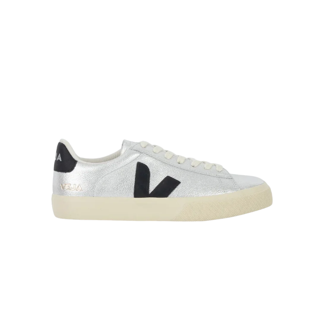 Veja Campo Leather Silver Black