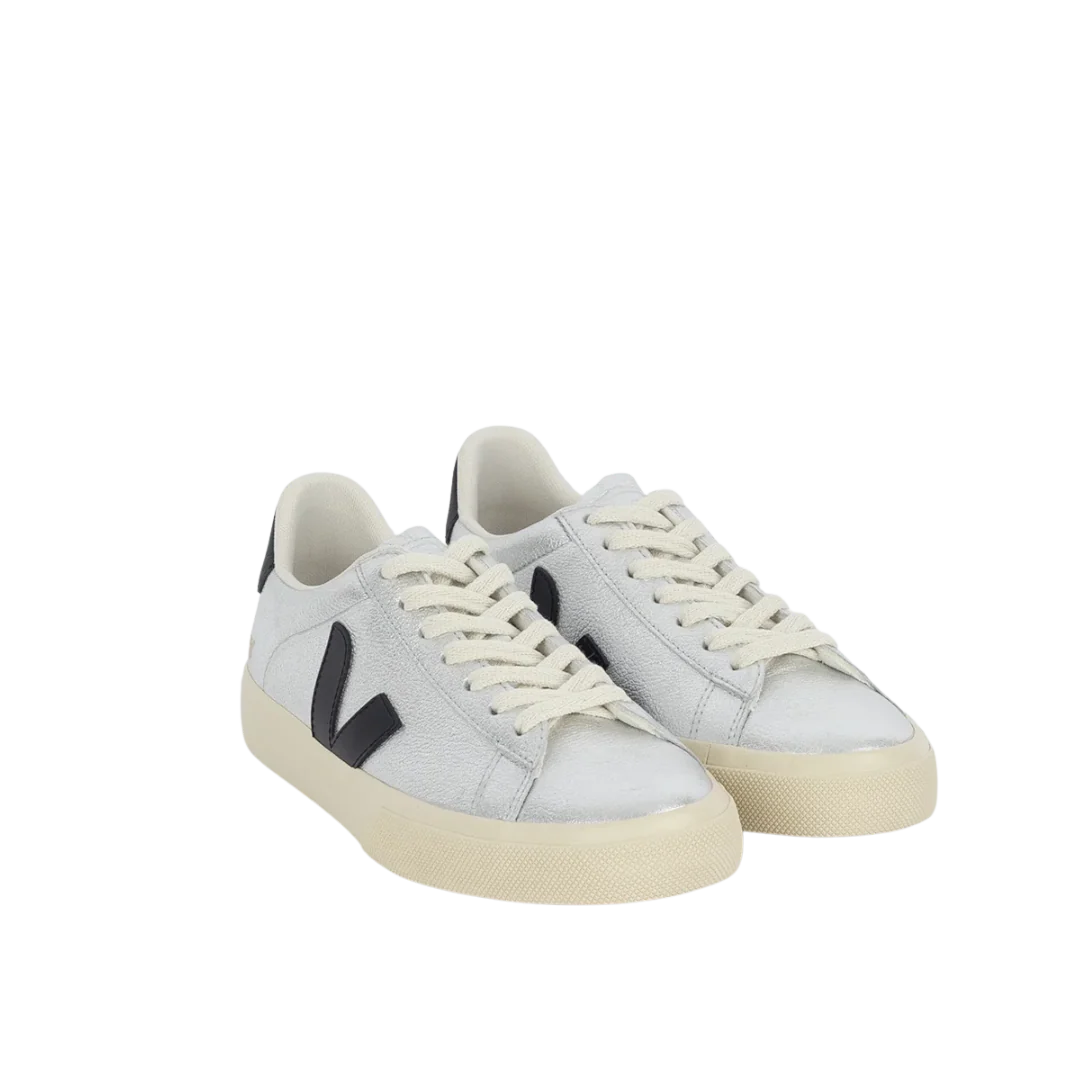 Veja Campo Leather Silver Black - Image 2