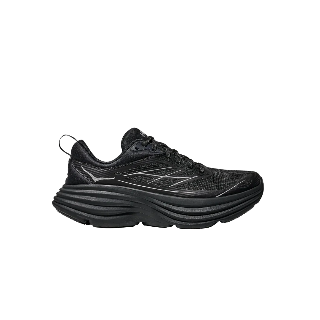 Hoka U Stealth/Tech Bondi 8 Caged - Black / Silver