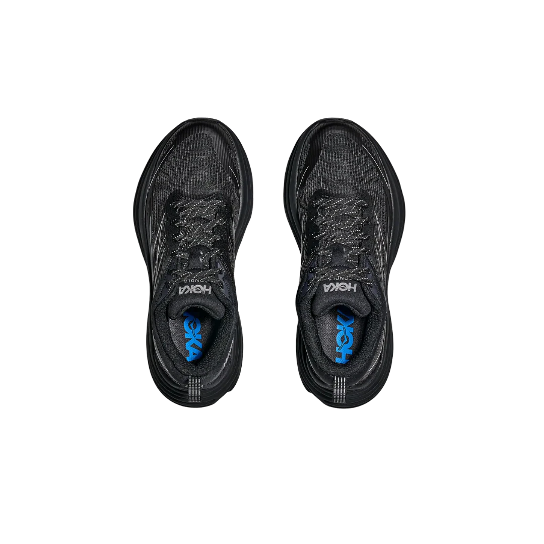 Hoka U Stealth/Tech Bondi 8 Caged - Black / Silver - Image 2