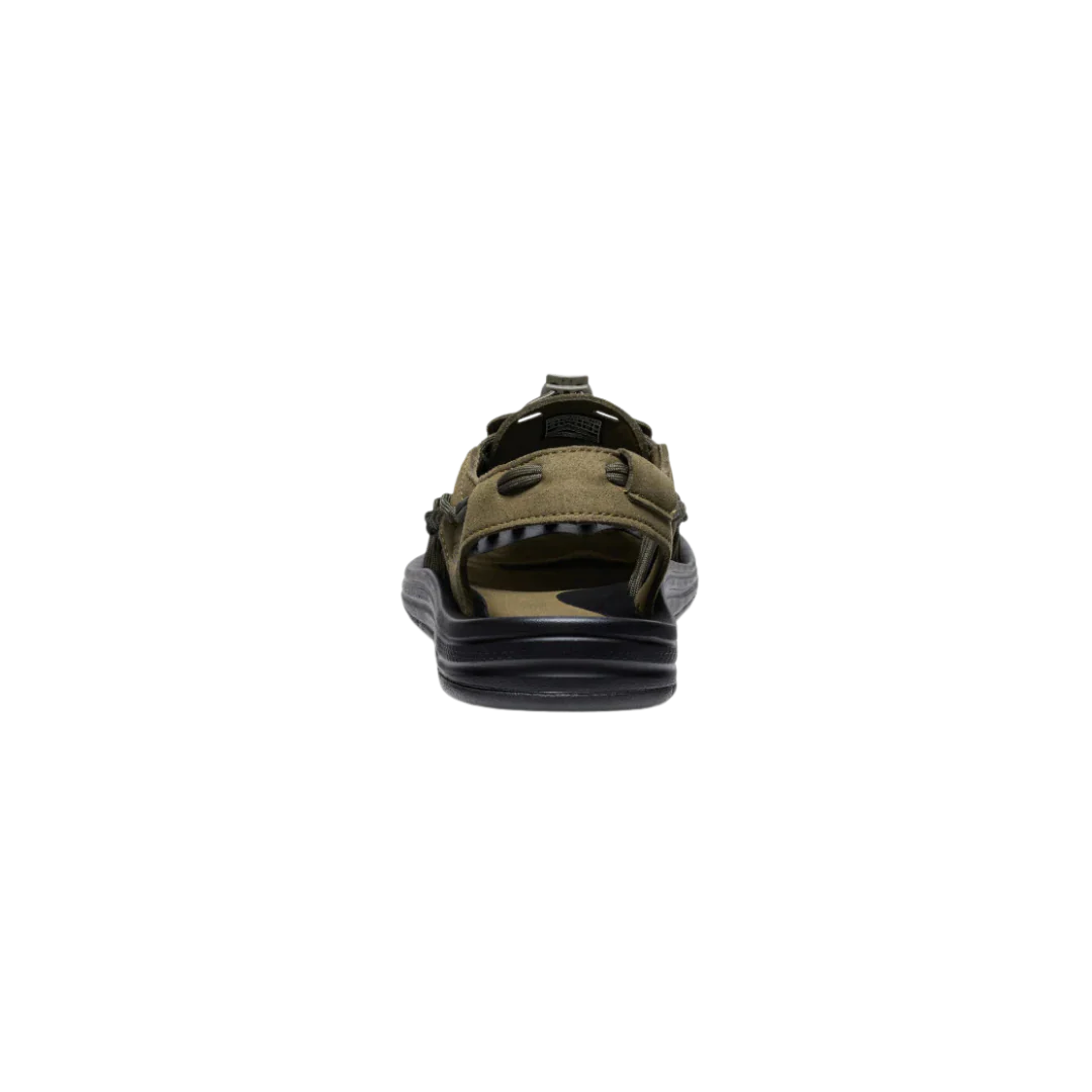 Keen Men's Uneek Sandal - Dark Olive/Black - Image 3