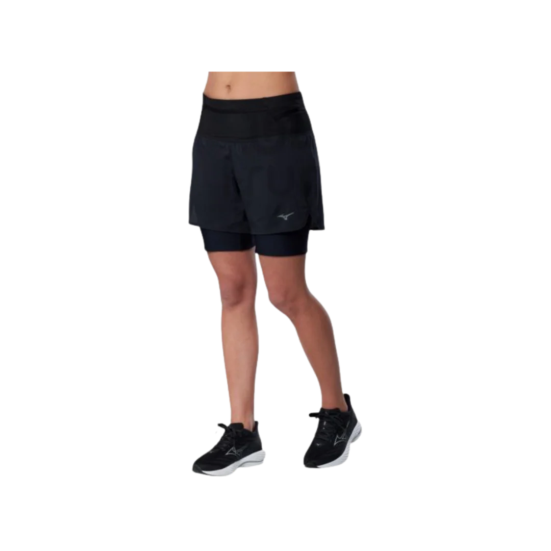 Mizuno Trail Multipocket 2-in-1 Short – Black - Image 3