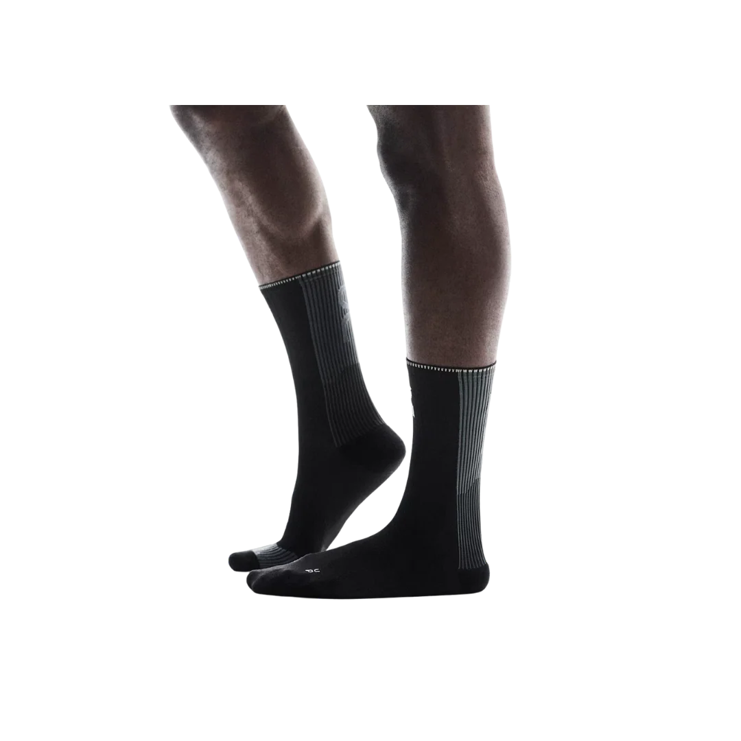 On Running Performance Run Sock High U - Black | Eclipse - Image 3