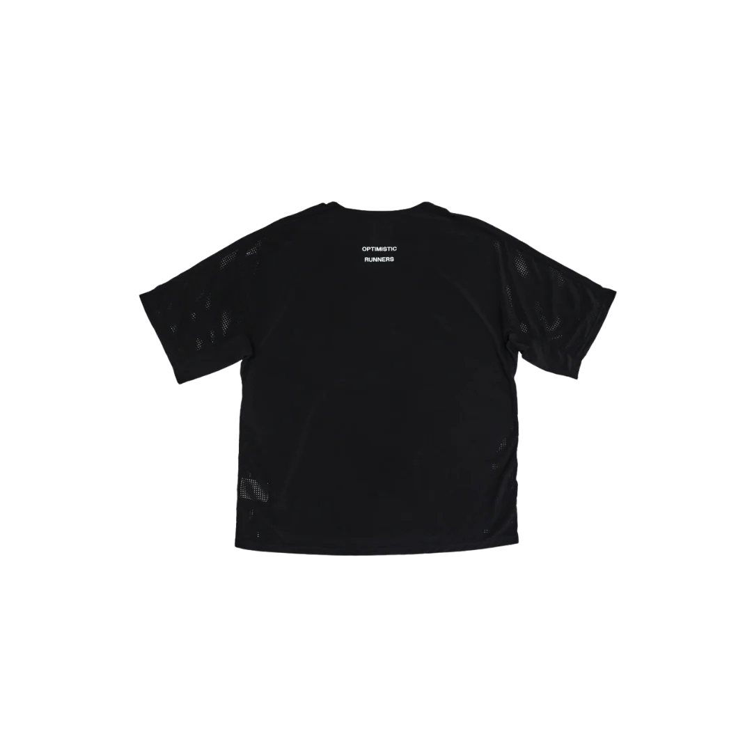 Optimistic Runners Perforated T-shirt - Black - Image 2