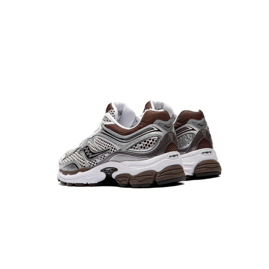 Saucony Progrid Omni 9 - White/Brown - Image 3