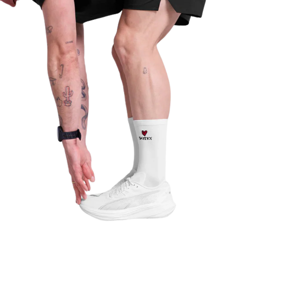 SAYSKY Combat High Socks - 105 White - Image 2