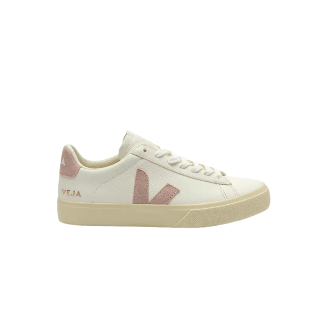 Veja Campo Leather Sneaker - Extra White / Babe