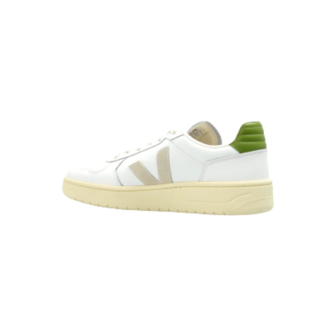 Veja V-82 II Grained Leather - White / Pierre / Kiwi - Image 2